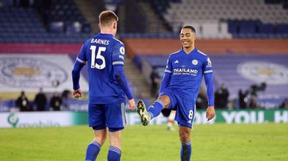 Maddison-Barnes, il Leicester vola al secondo posto: 2-0 al Southampton