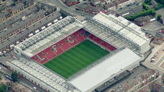 Liverpool, c'è il progetto per ampliare Anfield: arriverà a 61.000 spettatori