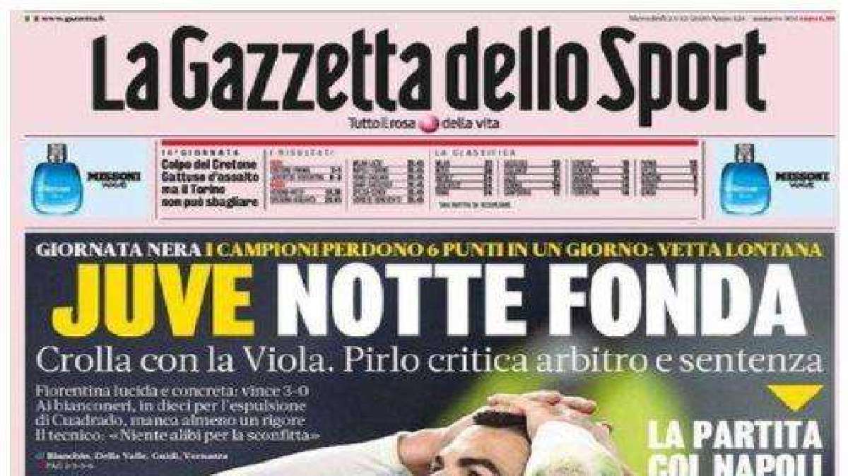 Ecco le prime pagine dei quotidiani sportivo di oggi 23 dicembre