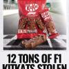 F1 | Colpo da film: spariscono oltre 400mila KitKat “da paddock”