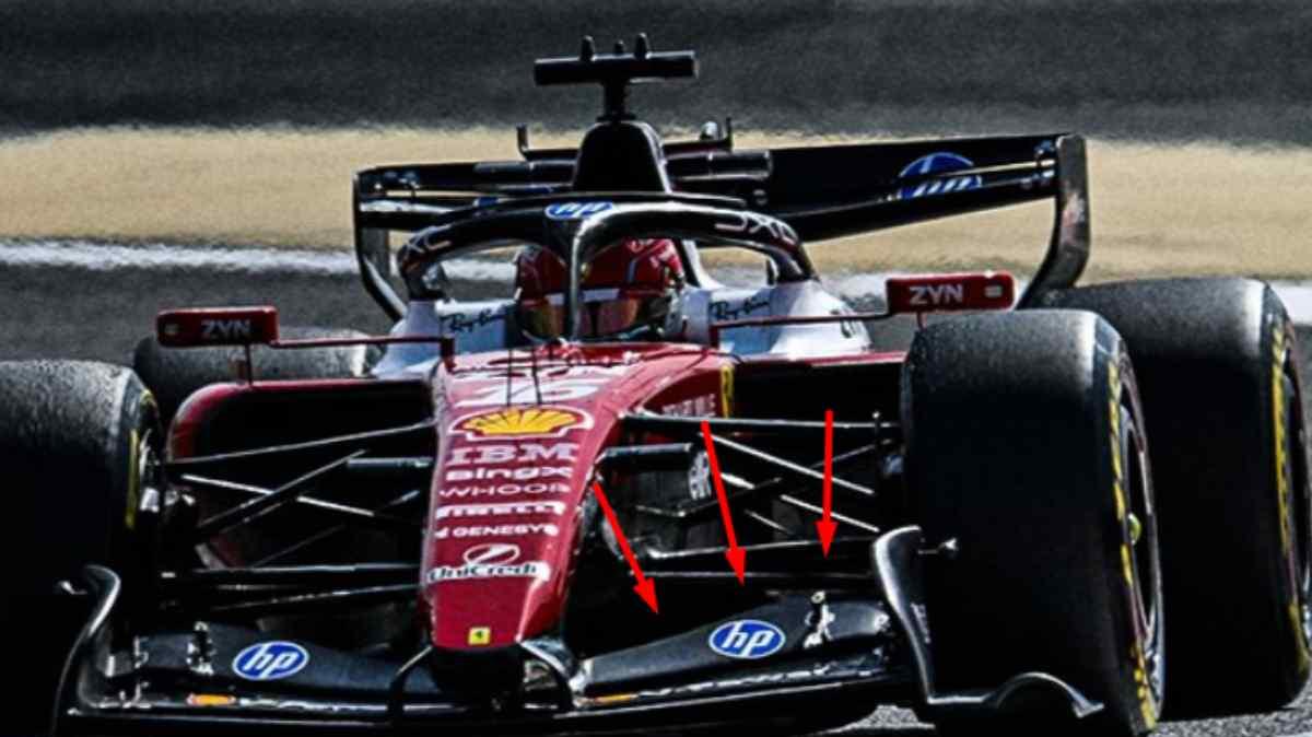F1 Tecnica, Ferrari cambia volto: nuova ala anteriore per sfidare i vincoli FIA sui flussi