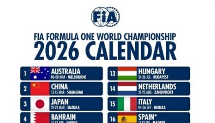 Quando inizia la Formula 1 2026, date e calendario completo