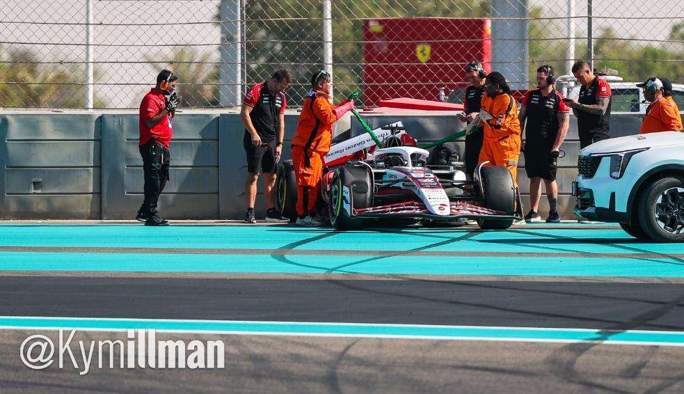 Haas, Hirakawa a muro nei test Pirelli F1 di Abu Dhabi 