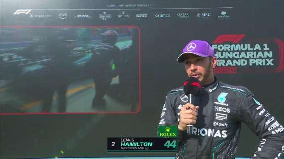 F1 | Mercedes, Hamilton 3°: "Grande lavoro, complimenti McLaren. Incidente Max? Beh..."