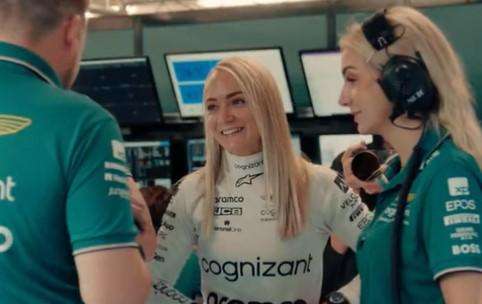 F1 | Aston Martin, Jessica Hawkins riporta una donna su una Formula 1