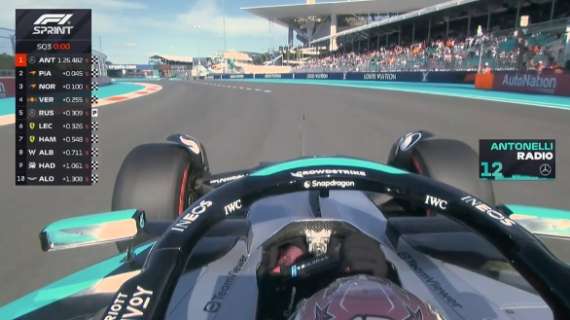 F1 | Mercedes, Antonelli in pole nella Sprint di Miami: il team radio!