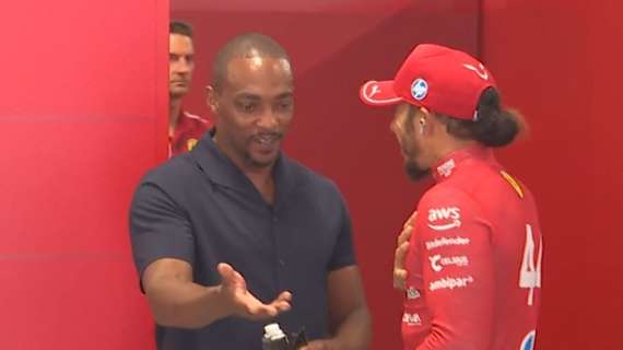 F1 | FP3, Capitan America Marvel ospite di Hamilton nel box Ferrari all’Hungaroring