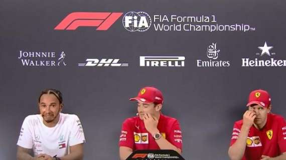 F1 / Ferrari, Hamilton a Leclerc: "Ultime 3 pole? Merda"