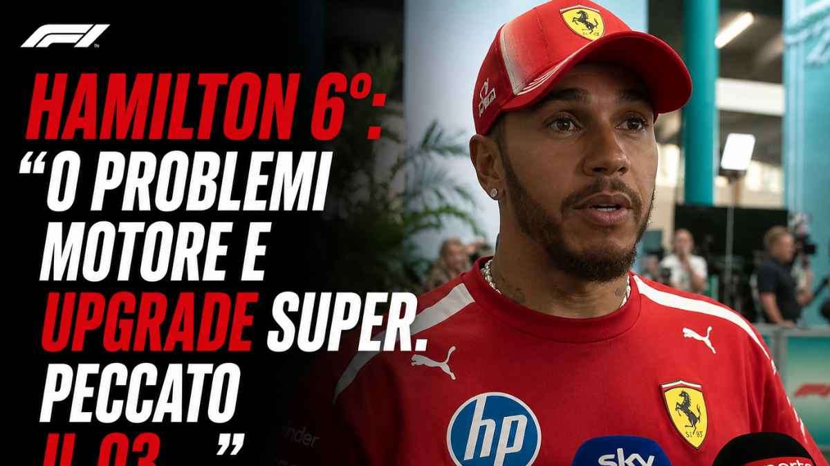 F1 | Hamilton 6° ritrova la bussola a Miami: "Ferrari trasformata, ma resta l'amaro per..."