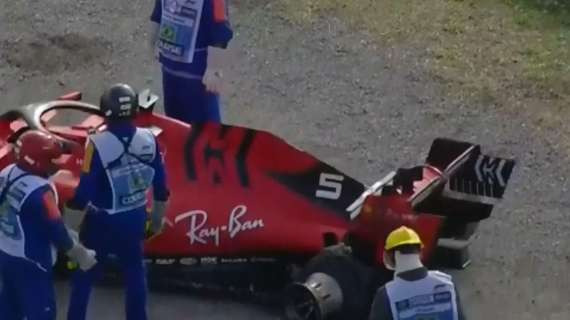 F1 / Gp Brasile, Ferrari: i team radio di Vettel e Leclerc dopo l'impatto