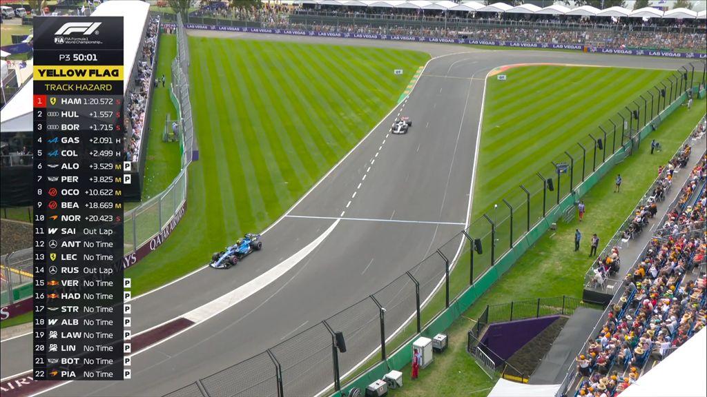 F1 | Williams nei guai a Melbourne: Sainz si ferma in pista durante le FP3