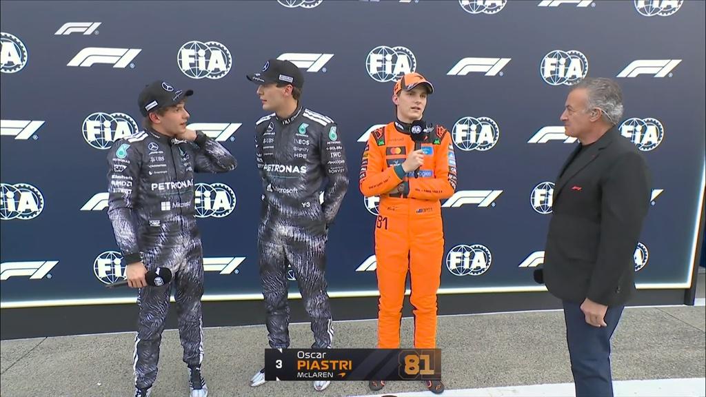 F1 | McLaren, Piastri 3°: "Mercedes lontana, ma ci avviciniamo"