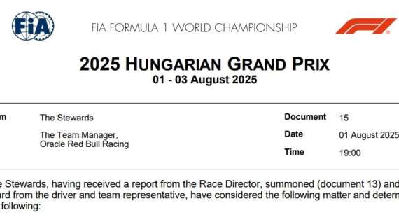 F1 | Caso straccio Verstappen: la FIA negativa sulla penalità, ufficiale