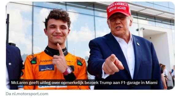 F1 | Trump al GP di Miami: Norris svela il pronostico dell'ex Presidente USA