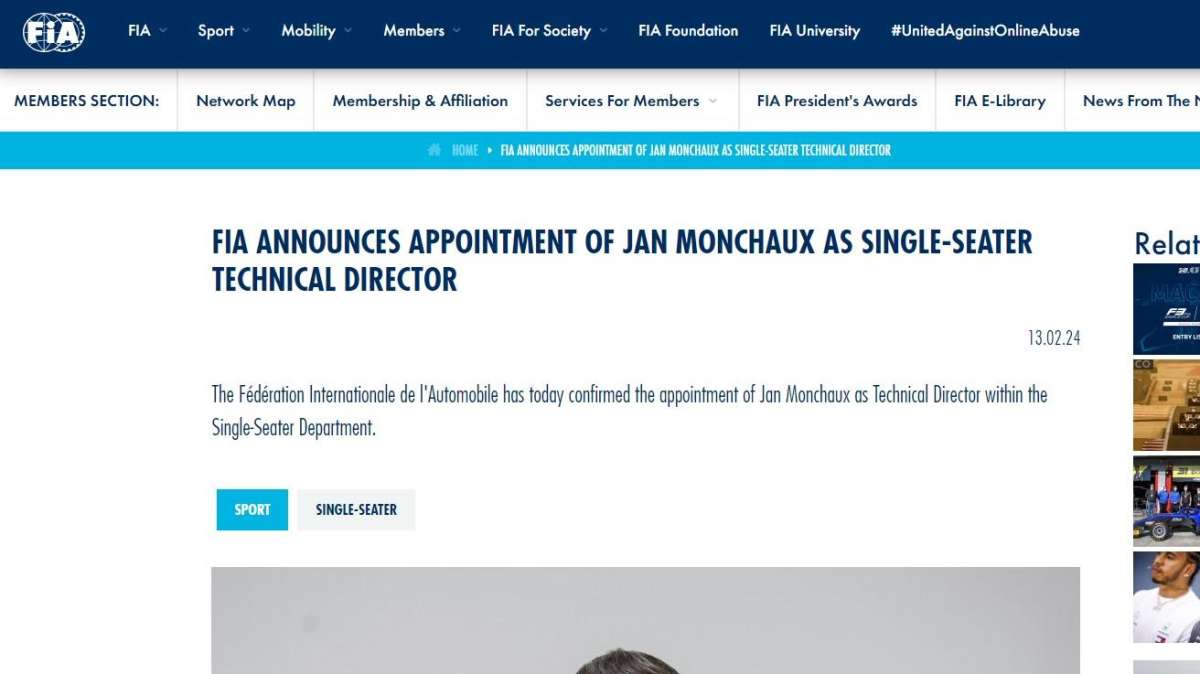 F1 | Monchaux Guida Tecnica alla FIA: Nuovi Orizzonti