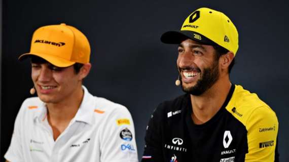 F1/ Norris non ha paura di Ricciardo: "Non sono preoccupato, imparo da lui"
