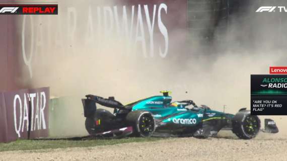 F1 | FP3, che botto Alonso! Pilota ok. Intanto in Ferrari Leclerc sostituisce il cambio