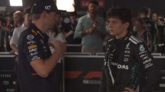 F1 | Verstappen pizzicato con Antonelli in zona mista: Max il mentore della nuova generazione? 