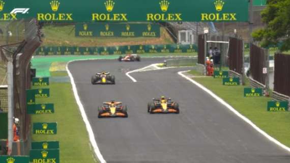 F1 Sprint Brasile | McLaren, è 1-2: Norris 1°. Verstappen 3°, Ferrari troppo graining