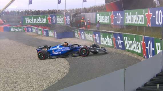 F1 | FP2 Zandvoort, anche Albon in ghiaia: quanti ritri