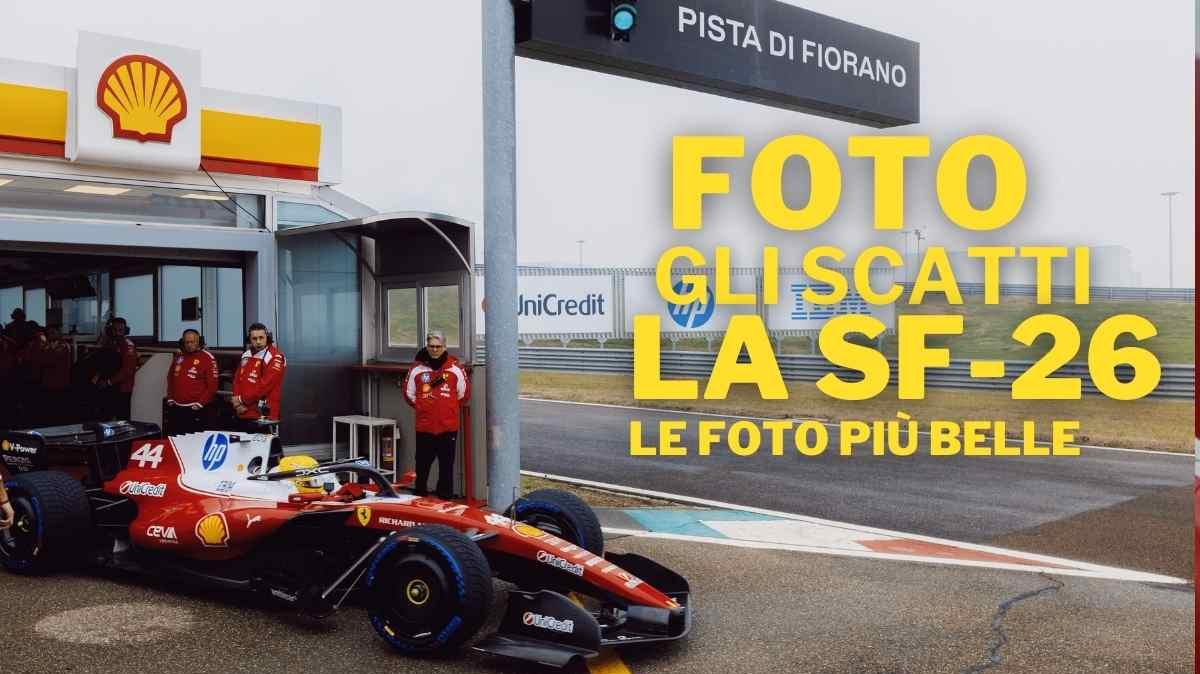 F1 Ferrari, la giornata a Fiorano: tutte le immagini del debutto della SF-26 con Hamilton e Leclerc