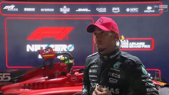 F1 | Mercedes, Hamilton 3°: "Complimenti Sainz! Le gare sono queste. Russell?..."