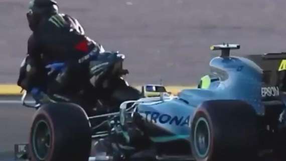 VIDEO / F1-MotoGp: lo scambio Rossi-Hamilton a Valencia