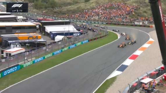 F1 | Red Bull, Verstappen mostro: in "drift" passa Norris alla 1° giro