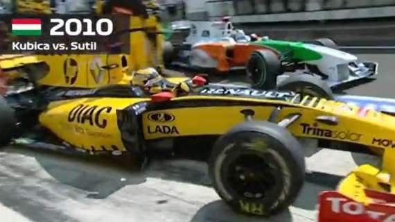 Formula 1 | Ungheria, l'incidente Raikkonen-Mazepin identico a Kubica-Sutil