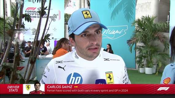 F1 | Ferrari, Sainz: "Safety mancata per 1 giro, si poteva vincere. Torpedo Perez..."
