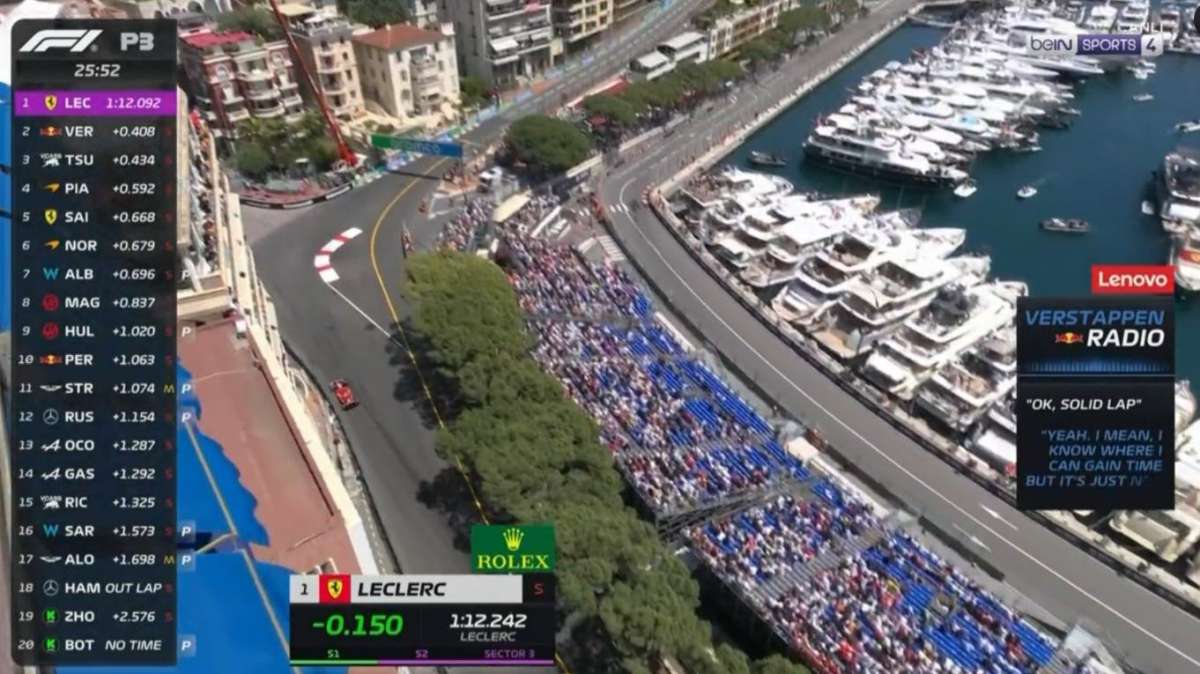 F1 | FP3 Monaco, lo strano team radio di Verstappen: "Sapete perché non posso andare più veloce"