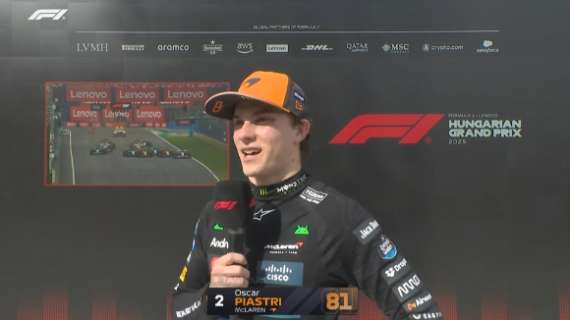 F1 | Piastri 2° in Ungheria: "McLaren, super macchina. Norris? Ho provato ma..."