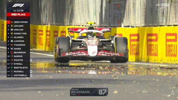 F1 | Qualifiche Baku, Bearman a muro: -1 dal record del Brasile