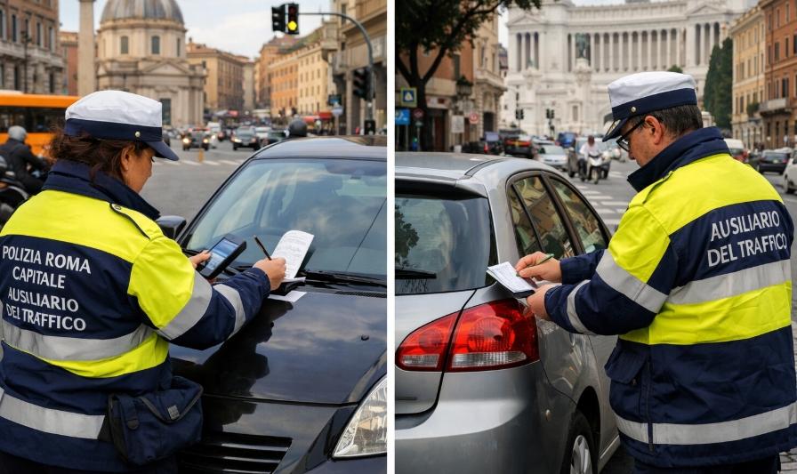 Roma, più poteri agli ausiliari contro sosta selvaggia: non solo strisce blu