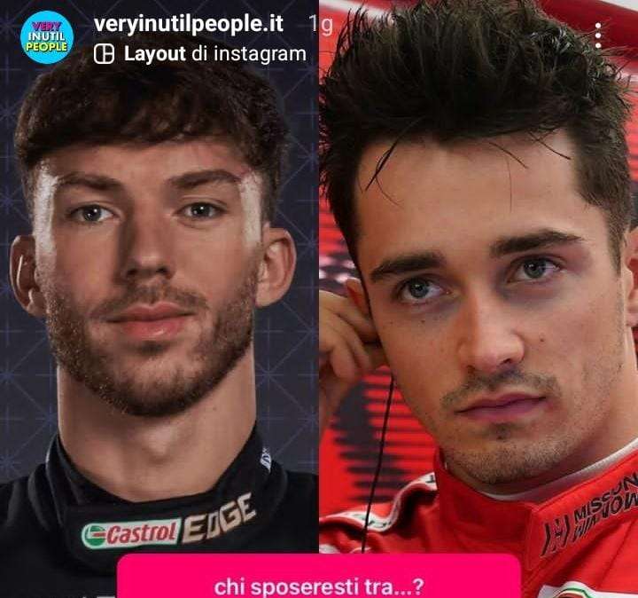 F1 | Sondaggio Gossip virale: chi sposeresti fra Gasly e Leclerc?