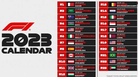 Calendario Formula 1 2023 | 5 marzo il Bahrain: tutte le date