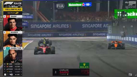 GP Singapore | Sainz da fenomeno! La Ferrari vince! Poi Norris e Hamilton!