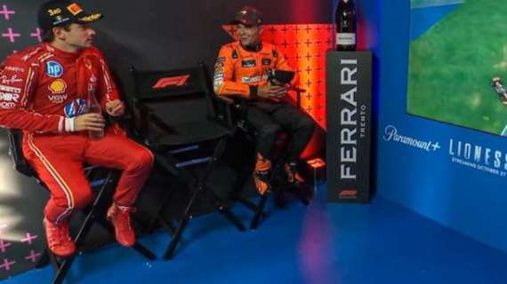 F1 | Ferrari, tra Sainz e Leclerc prima il gelo e poi il sorriso nel pre podio