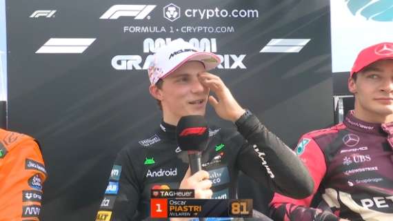 F1 | McLaren, Piastri Winner: "Attento in partenza, poi passato Verstappen alla fine..."