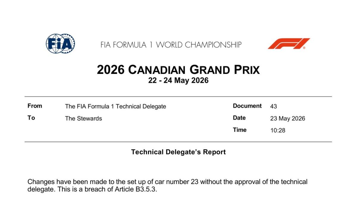 F1 | Sprint Race Canada, tre piloti infrangono il parco chiuso e partono dalla pitlane