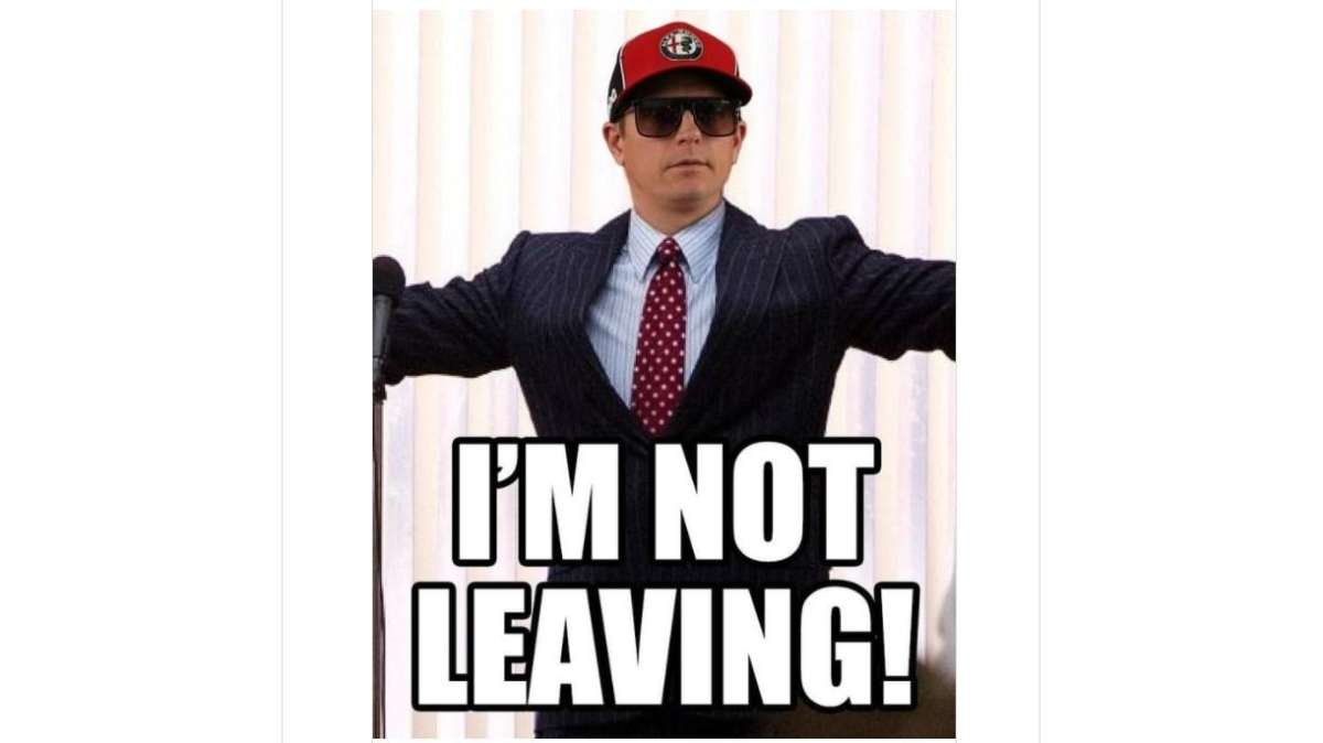 F1 / Alfa Romeo, rinnovo Raikkonen: su Instagram celebrato con un meme