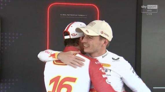 F1 | Gp Monaco, Leclerc-Verstappen: un abbraccio da mondiale 