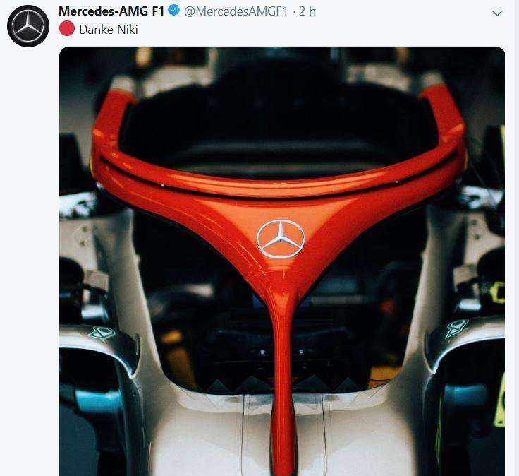 F1 / Gp Monaco: l'omaggio della Mercedes per Lauda è strepitoso... l'Halo è rosso!