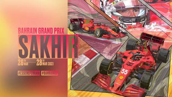 Formula 1 / Bahrain 2021, la Ferrari affida la locandina a Matteo Cremona