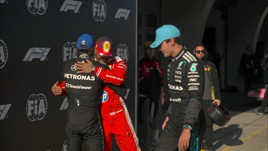 F1 | Abbraccio Hamilton–Antonelli, gelo Russell: il post-pole è polemico