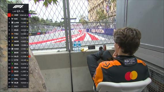F1 | Gp Baku, Piastri spettatore: merenda e telefono per vedere il GP