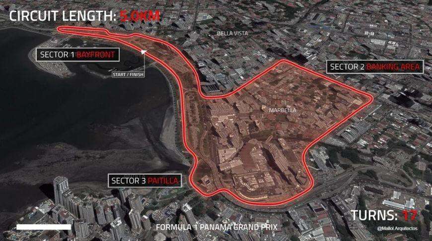 F1 / Nuovi GP: ecco Panama City. C'è già il layout del circuito...