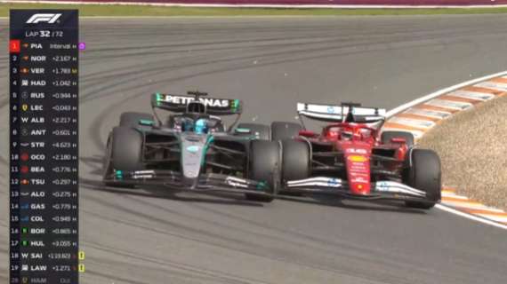 F1 | Ferrari, Leclerc sorpasso spettacolare su Russell: alla Zanardi!