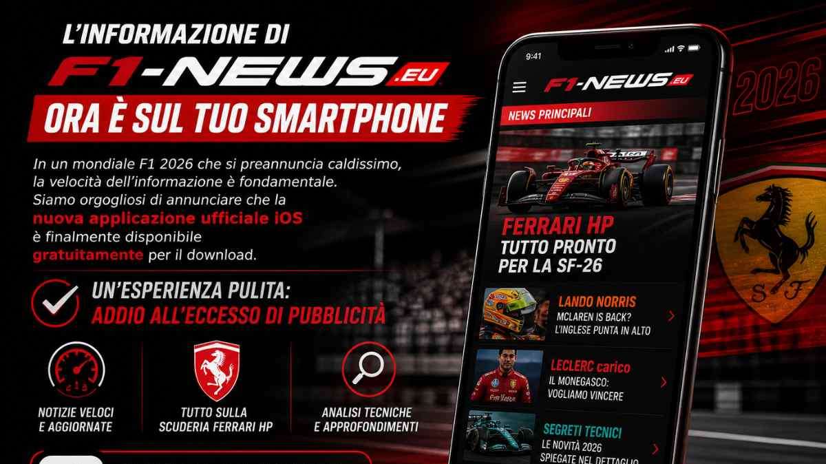 F1 | Scarica l'App ufficiale di F1-News: disponibile su iOS
