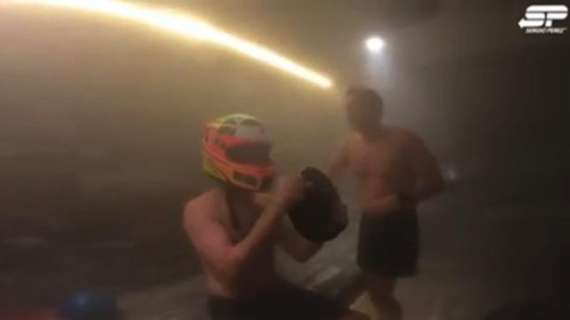F1 / Perez, allenamento al caldo: il messicano in sauna con il casco